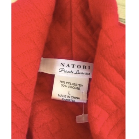 Natori Womens Quilted Wrap Front Belted Long Robe - Picture 4 of 4